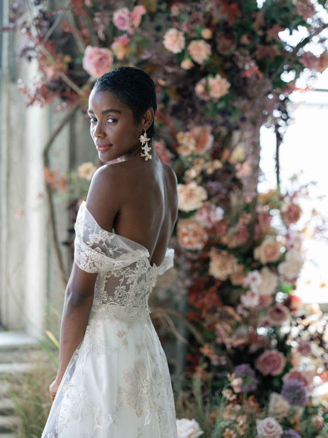 Morganite Claire Pettibone Adorned Couture Wedding Dress Collection