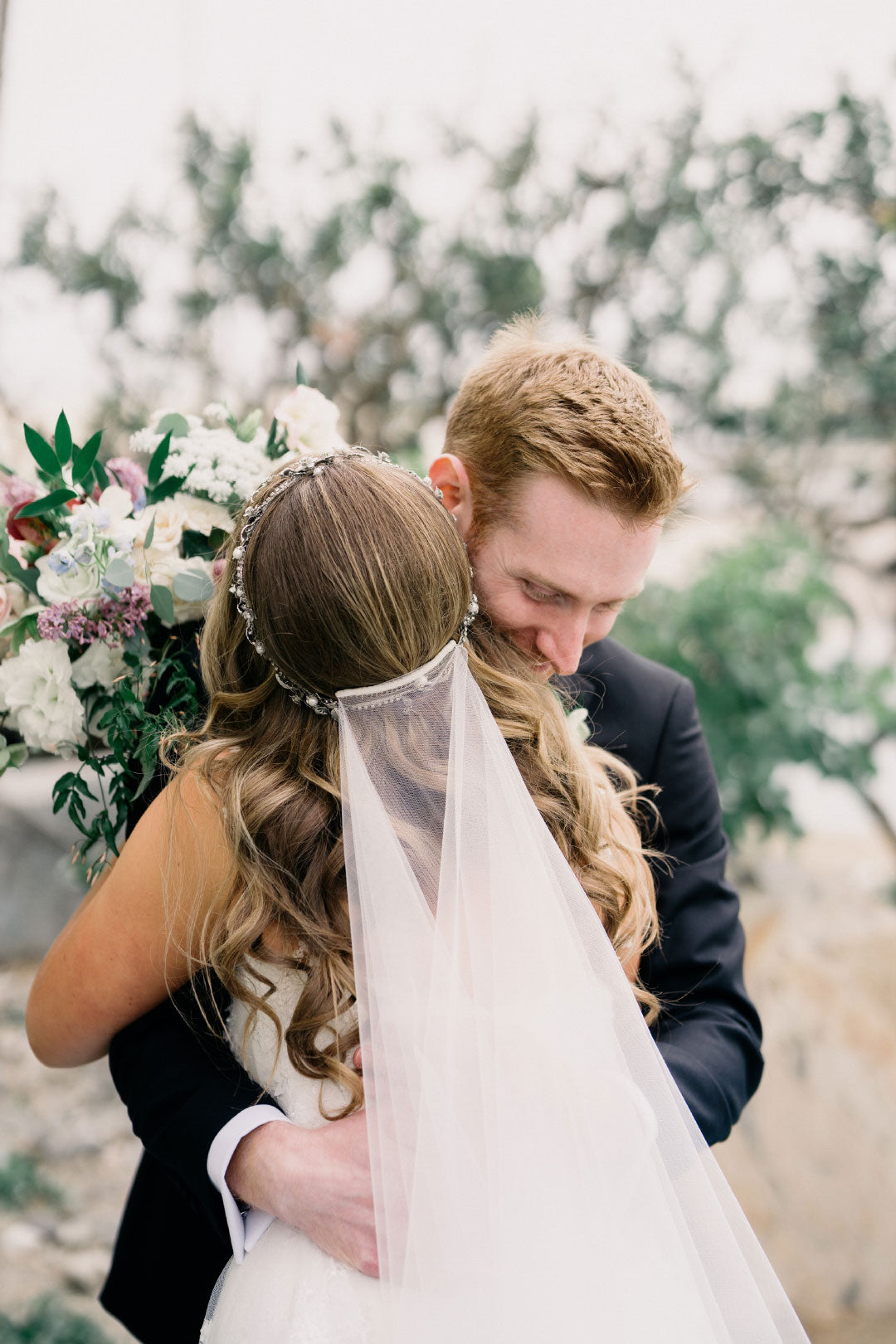 Bride and Groom Hug