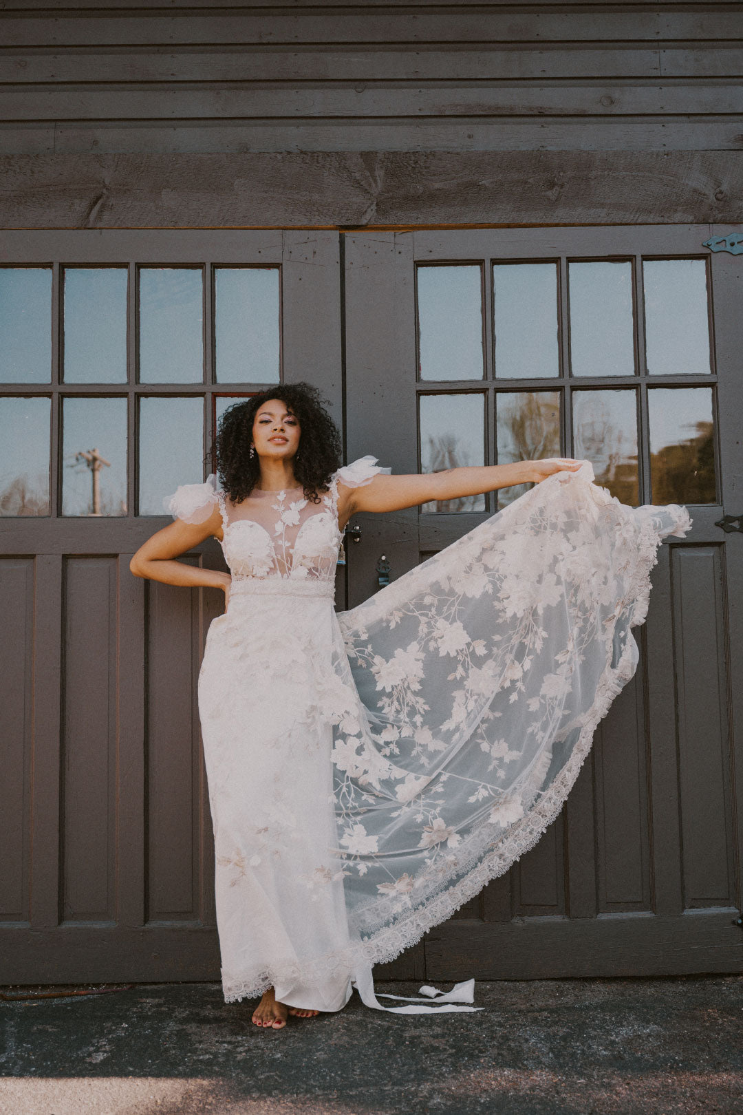 Chloris Embroidered Wedding dress by Claire Pettibone