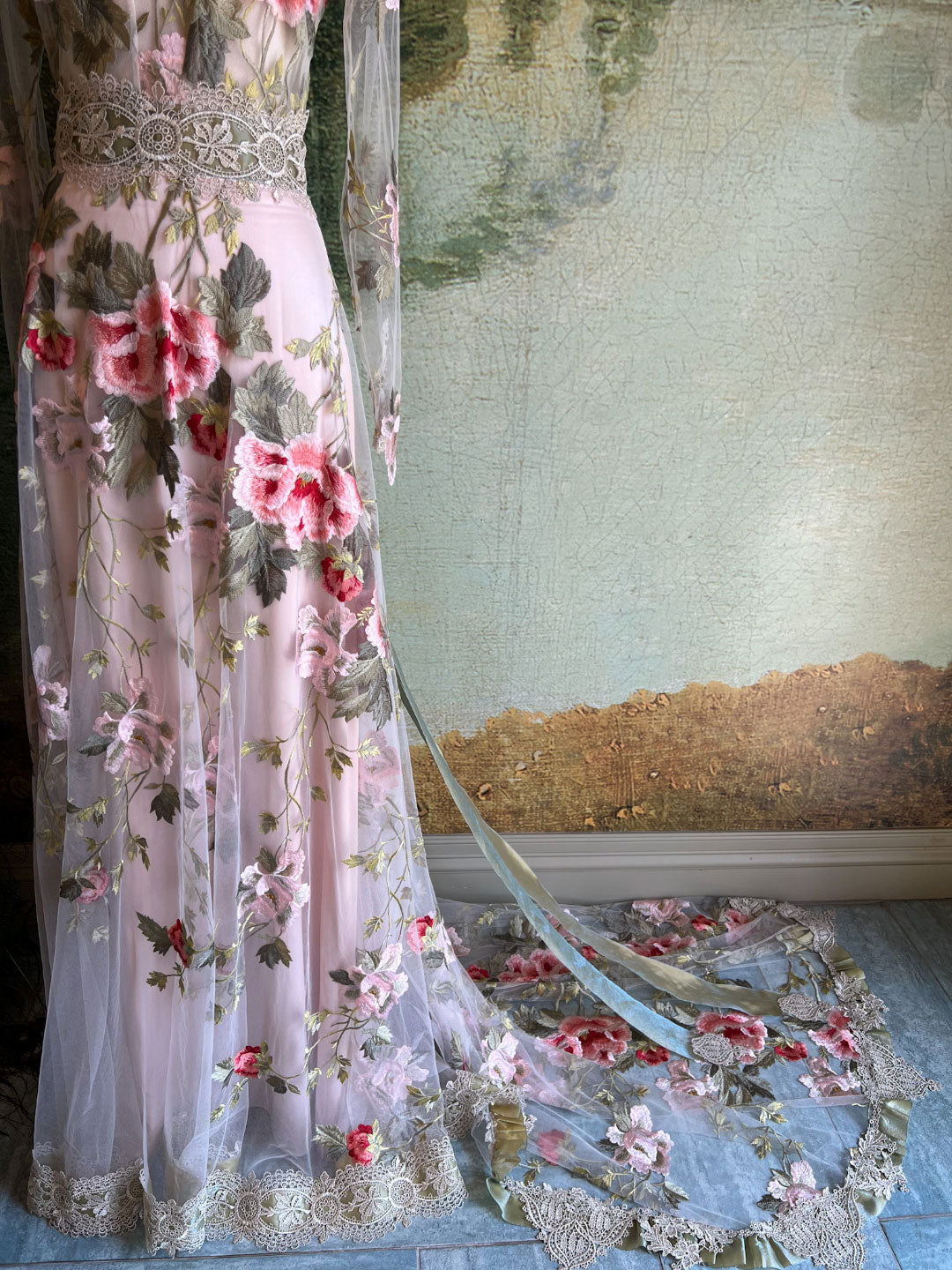 Wedding Dress Flora Skirt Detail