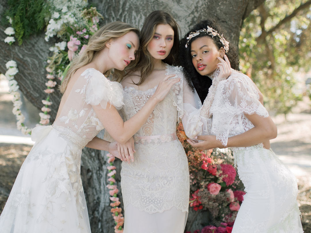 Chloris Thalia and Grace from the Three Graces Wedding Dress Collection