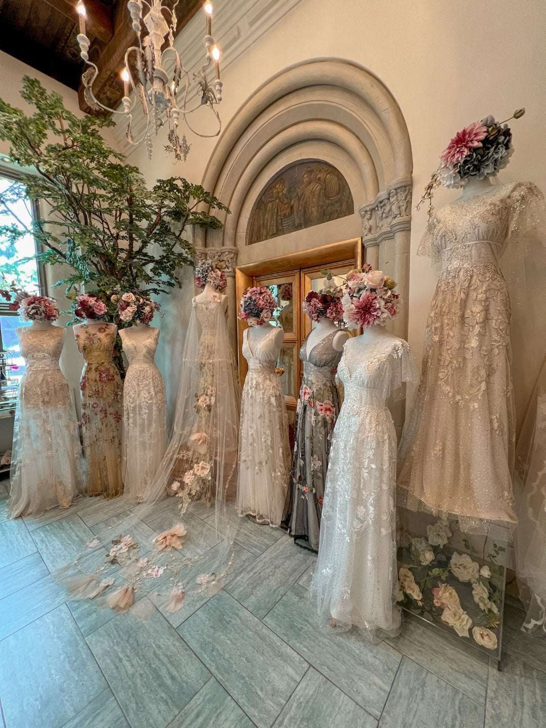 Edwardian Inspired Wedding Dress from the Gothic Angel Bridal