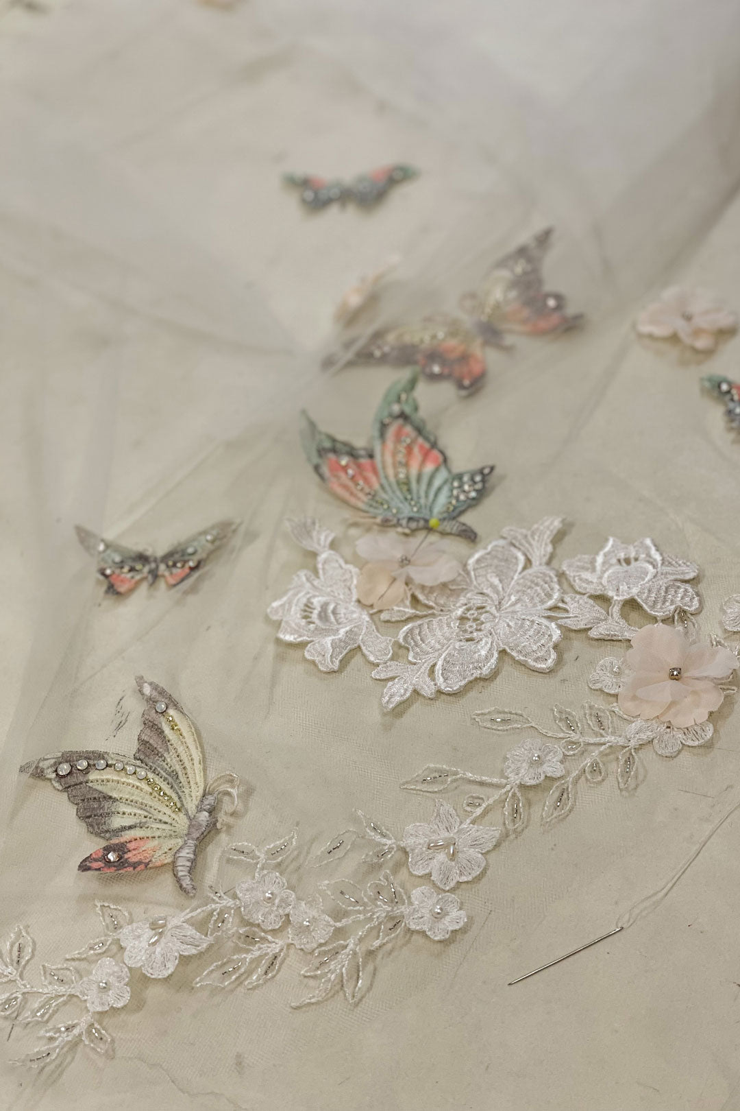 Butterfly embroidery by Claire Pettibone