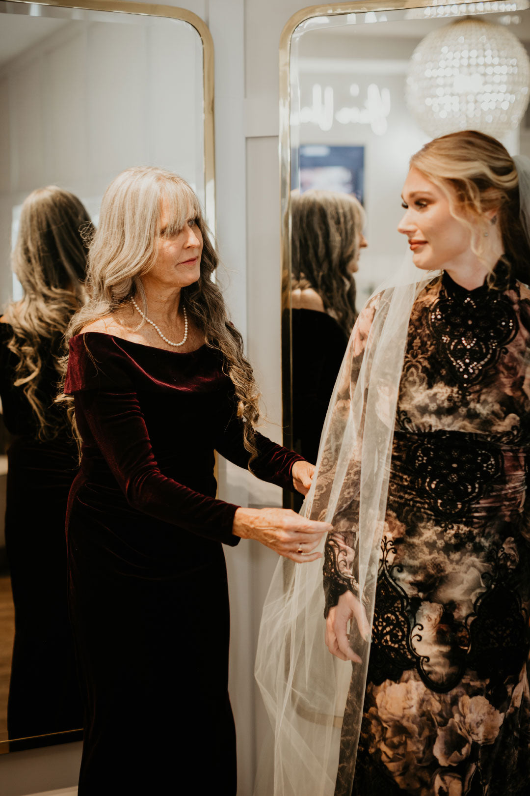 Bride in Black wedding Dress Phoenix by Claire Pettibone