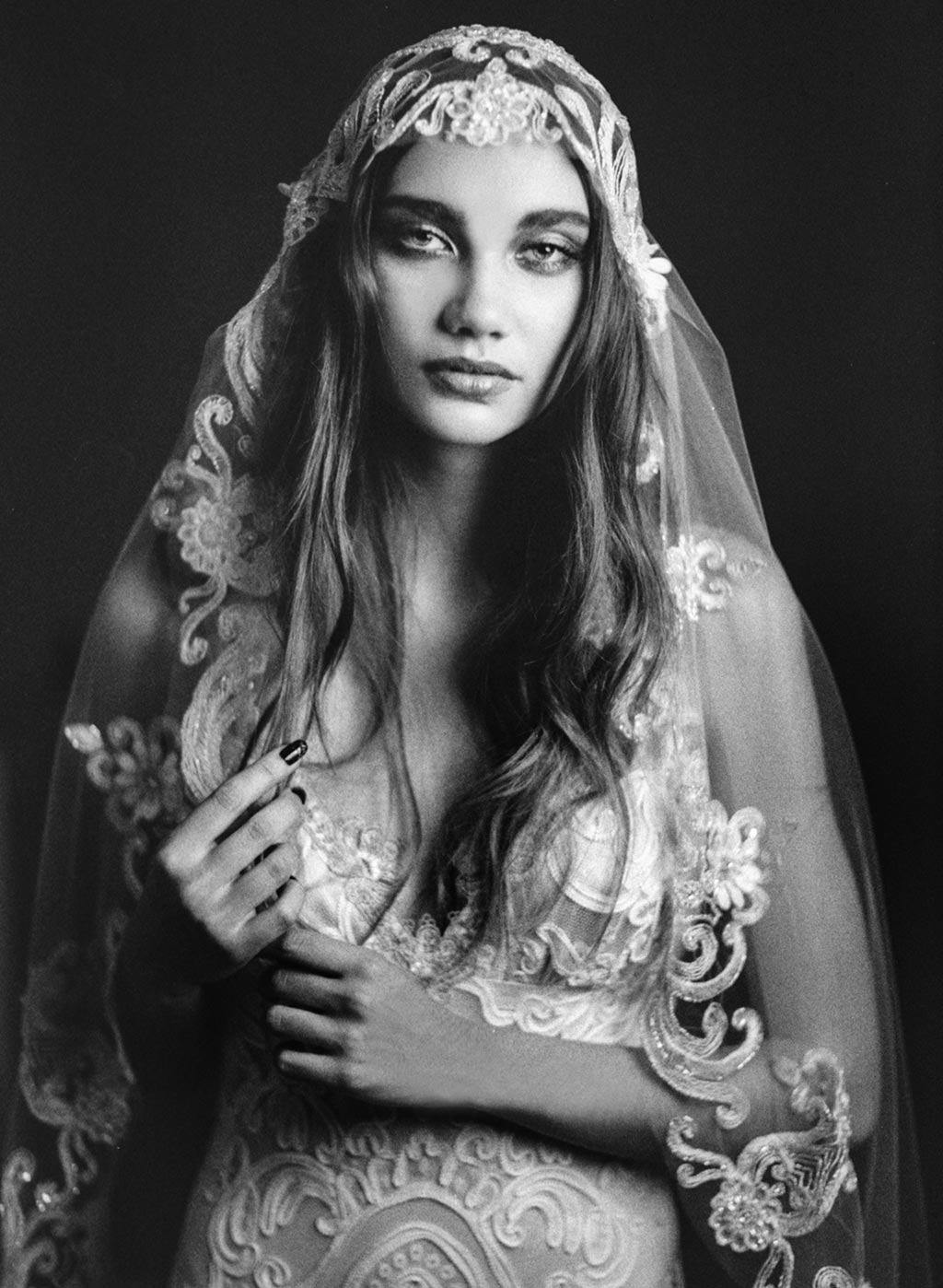 Ode to the Gothic Bride | Black wedding Dress – Claire Pettibone Design ...