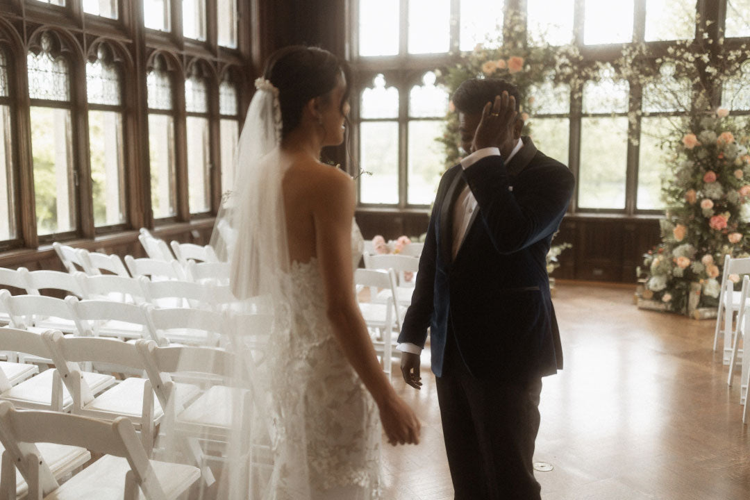 Groom and Bride first Look