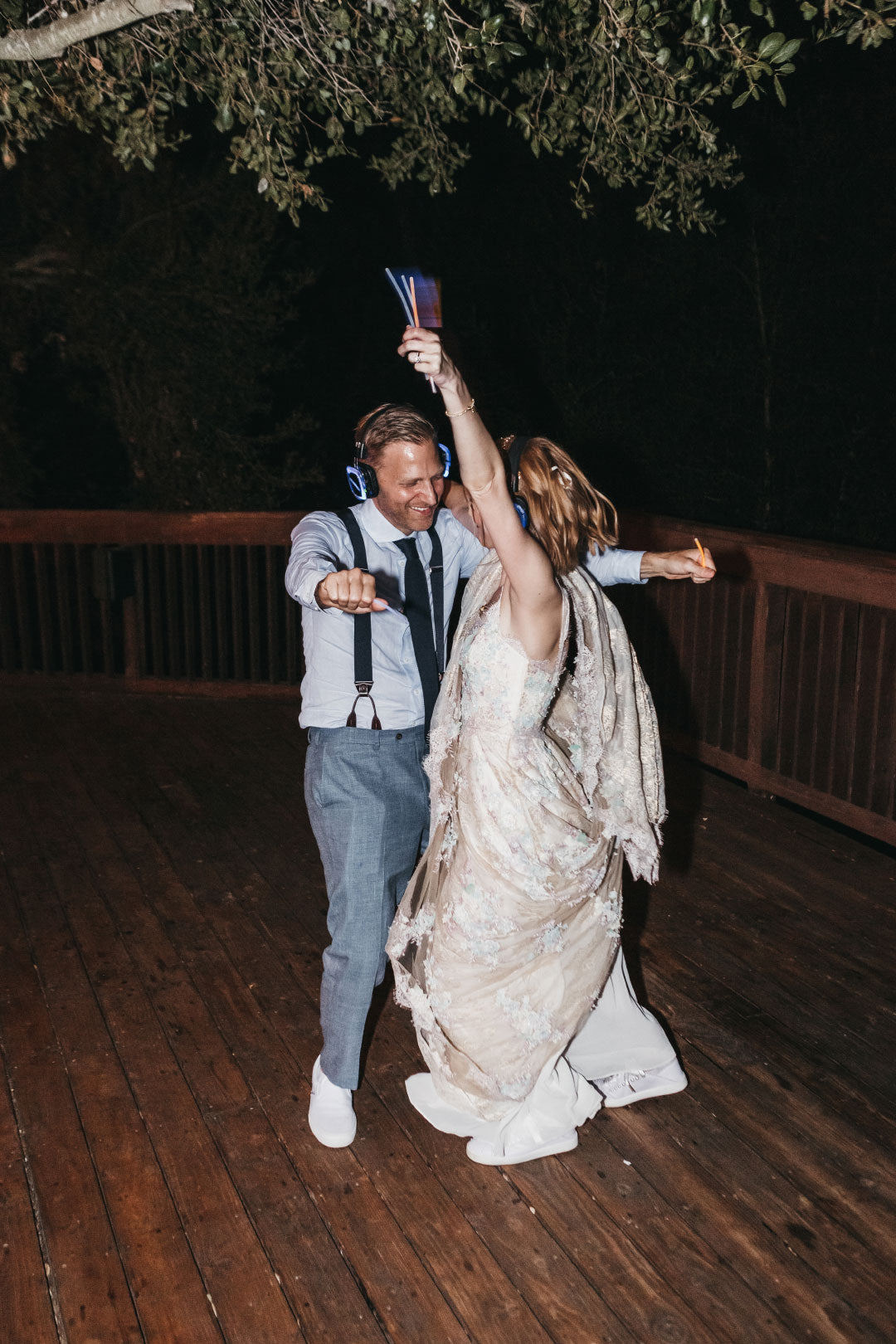 Bride and groom dancing at the wedding celebration