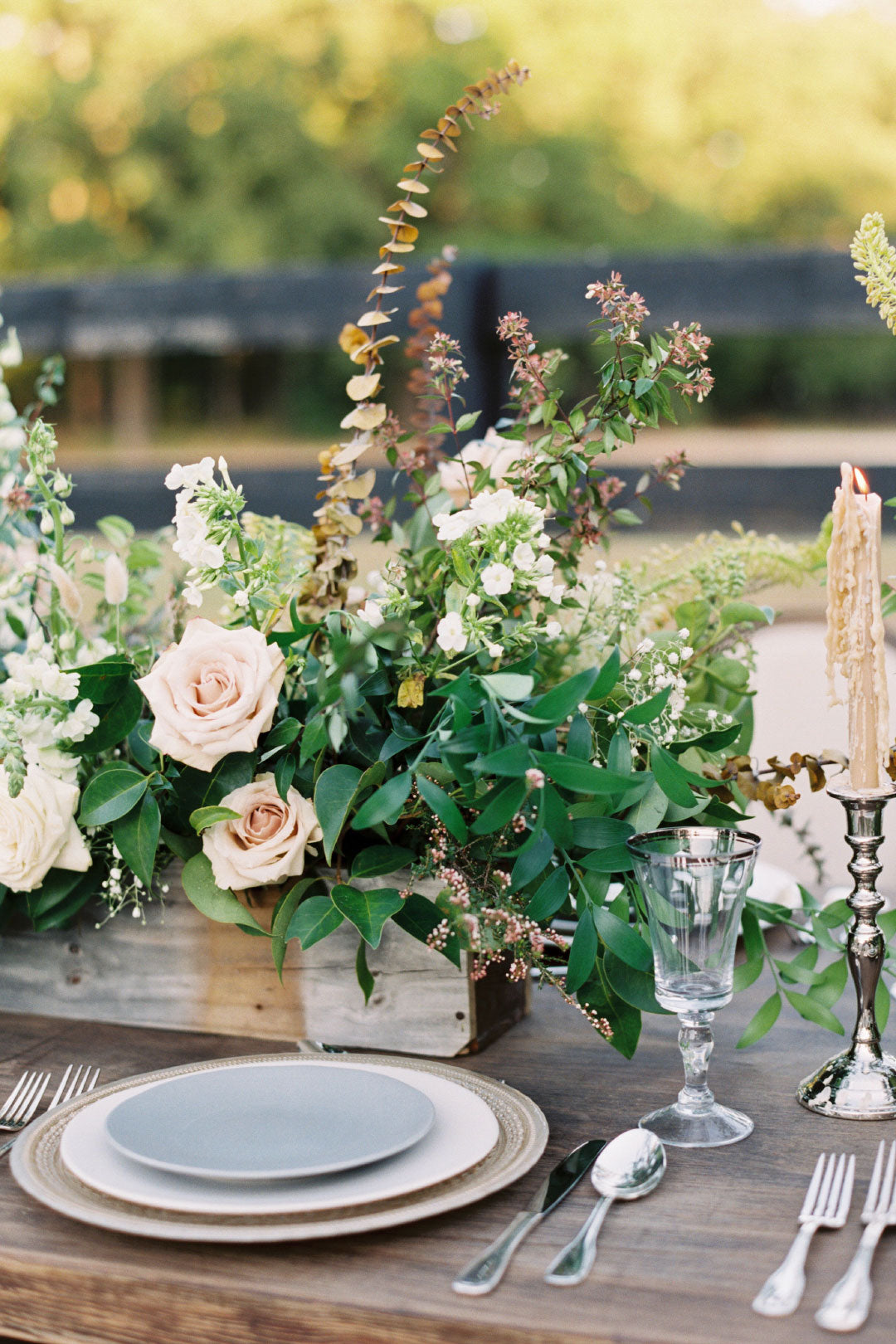 Wedding Florals on Table Top