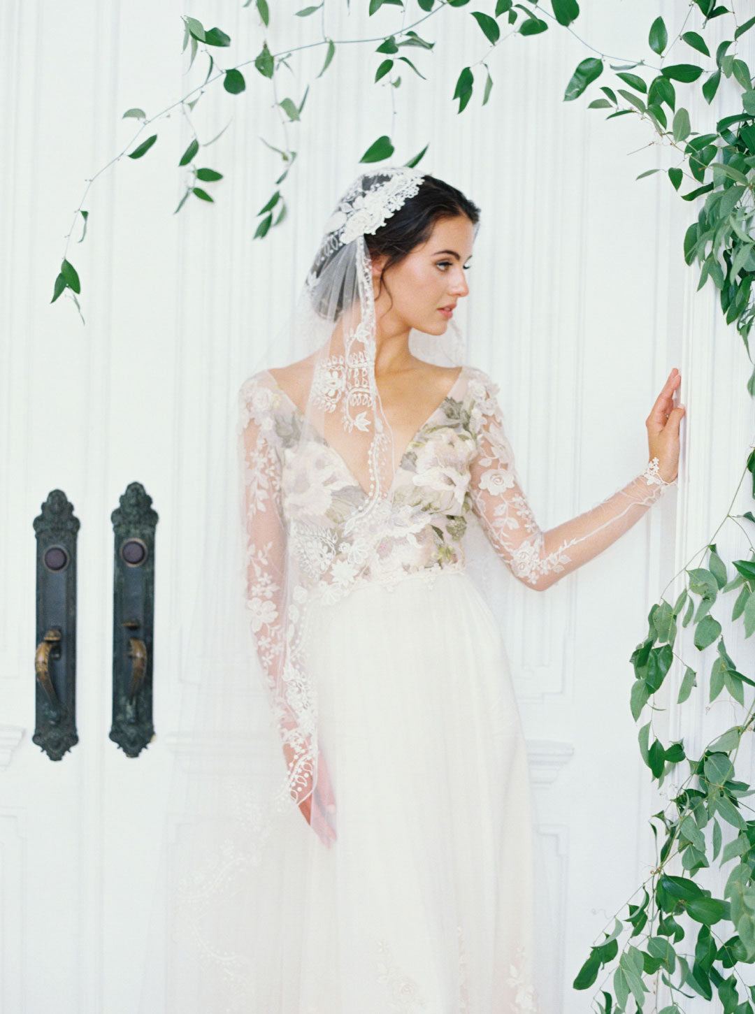 Primavera Embroidered Lace Wedding Dress by Claire Pettibone