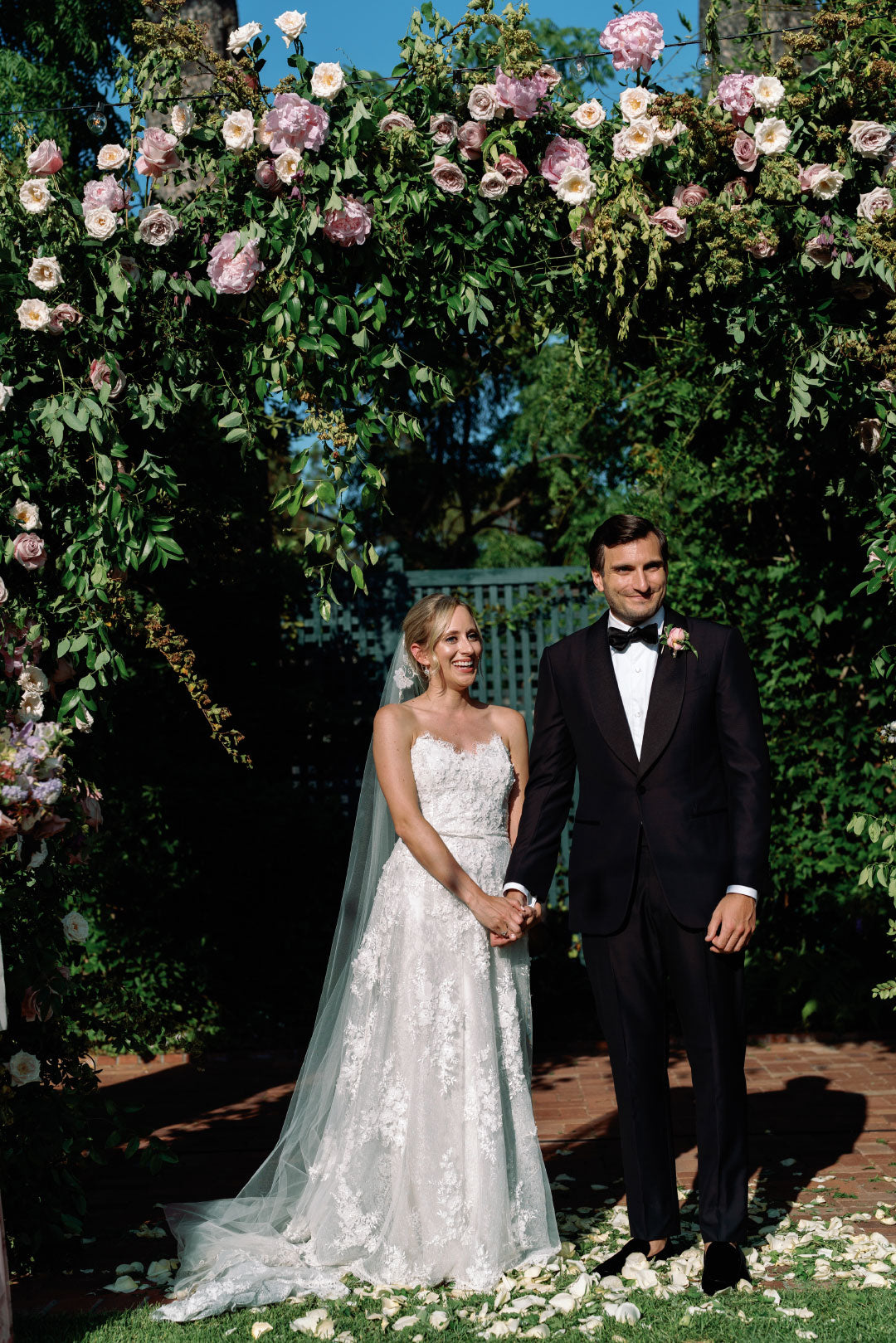 Bride and Groom after wedding vows