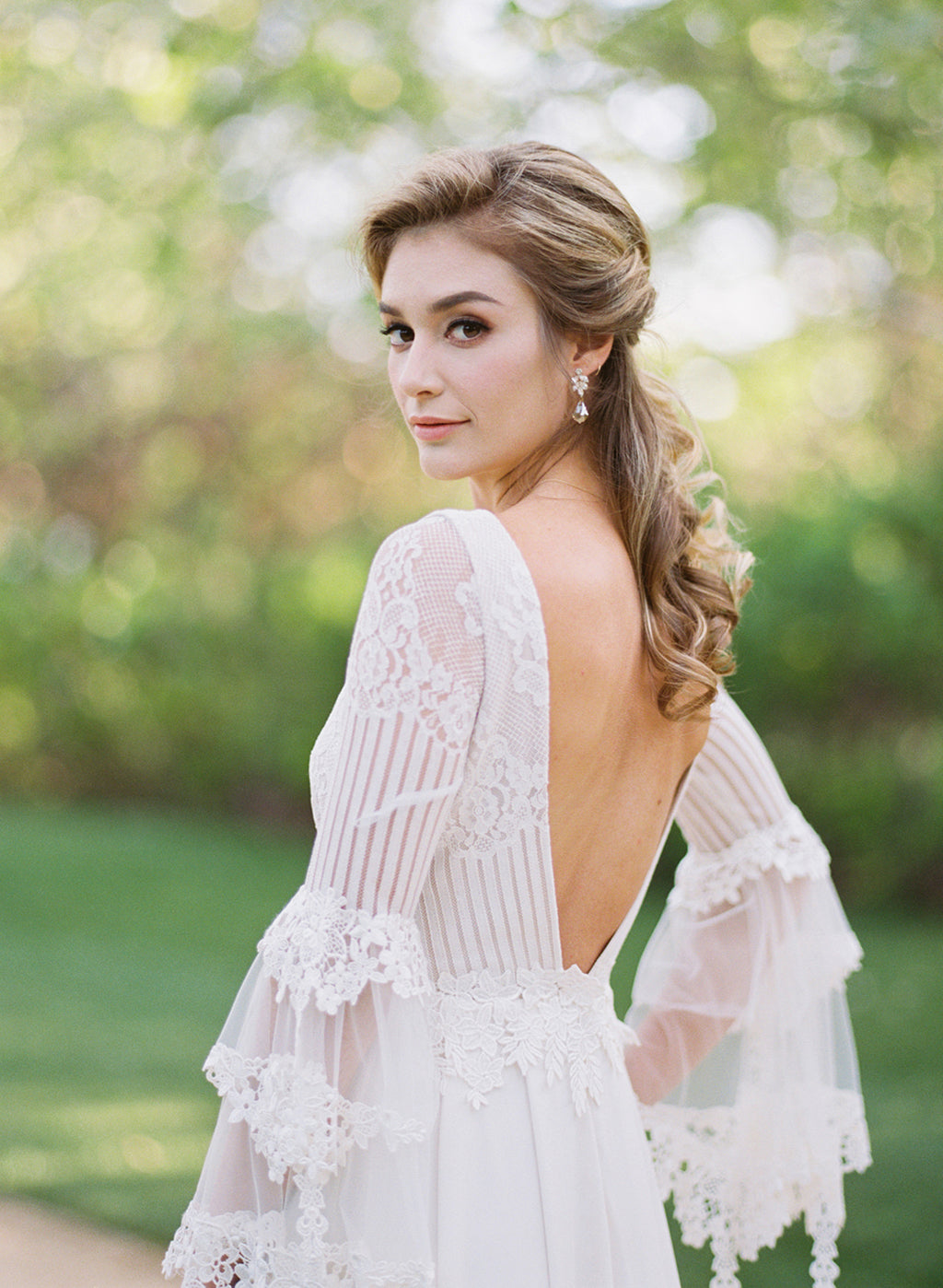 Claire Pettibone Sauvignon Wedding Dress Long Sleeve Garden Inspiration
