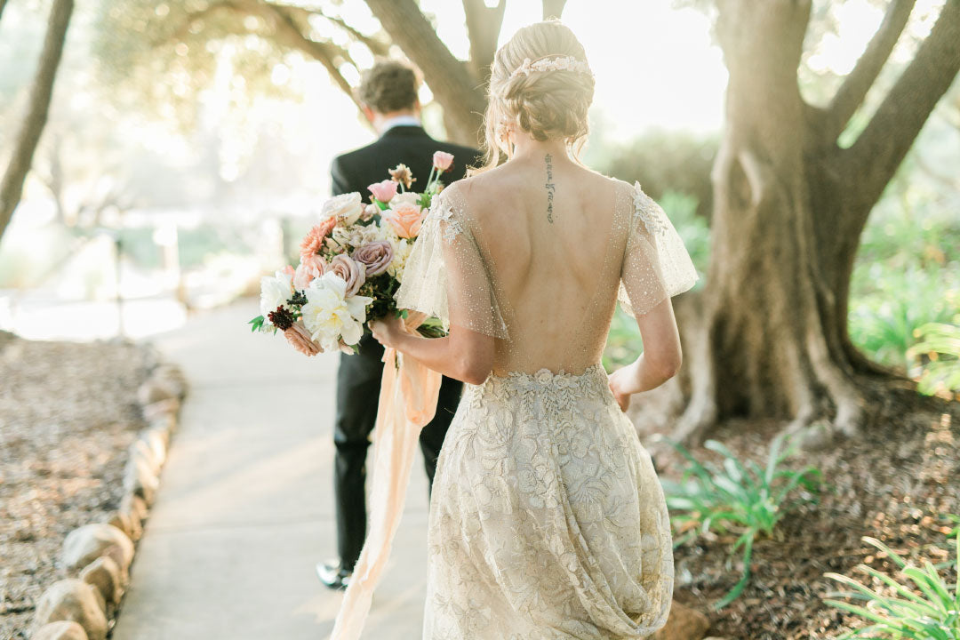 Back of Soleil Wedding Dress