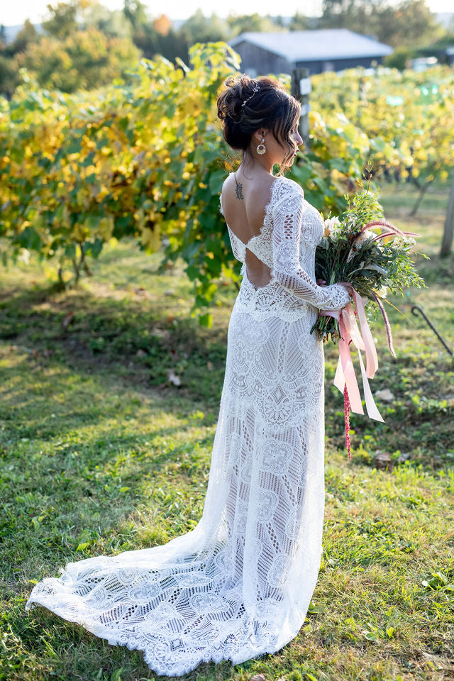Shenandoah Lace Wedding Dress by Claire Pettibone