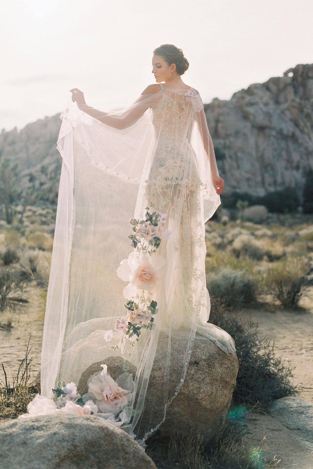 Enchanted Rose Embroidered Wedding Dress by Claire Pettibone