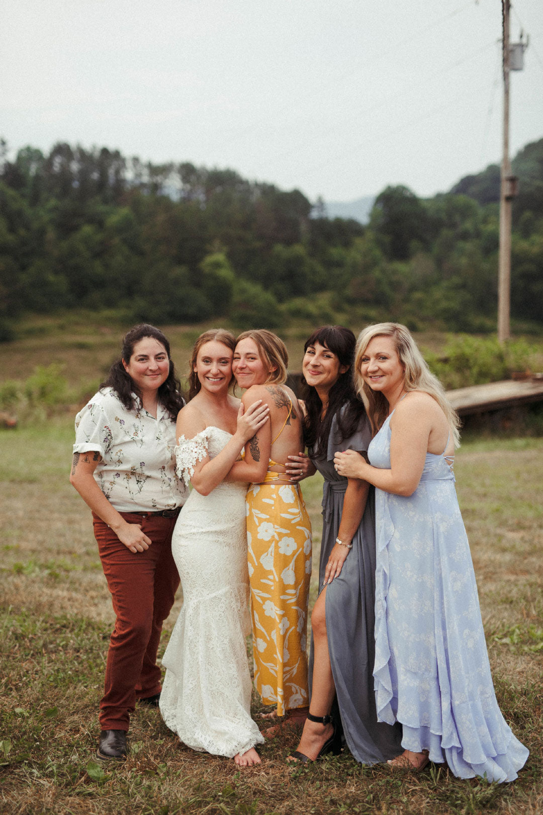 Bride with friends