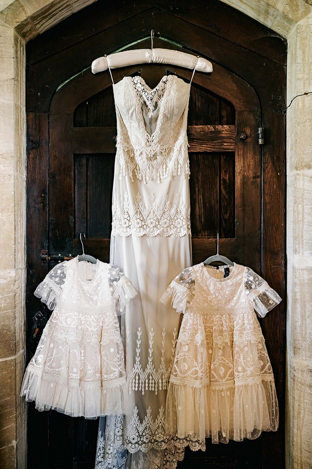 Wedding Dress and baby dresses before wedding