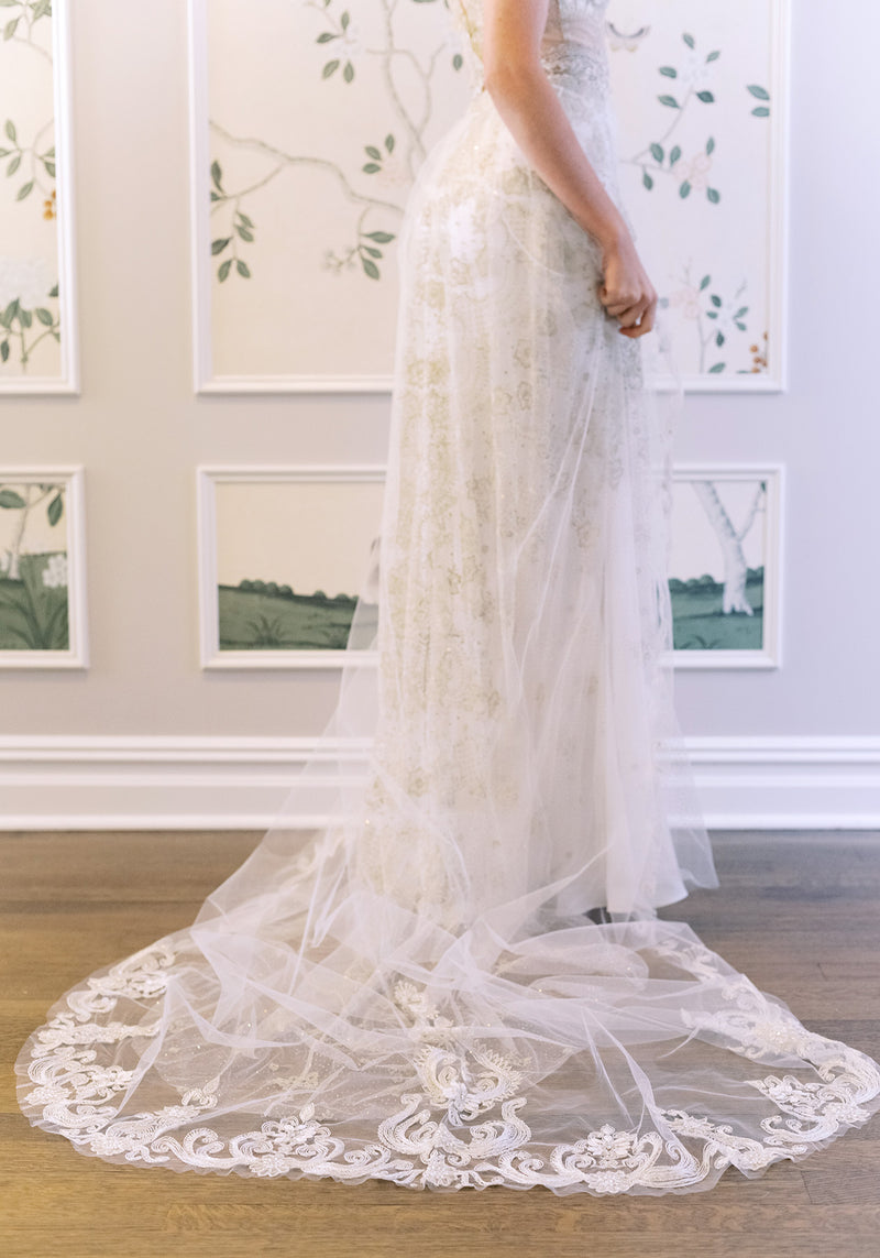 Anastasia Wedding Dress Plunging Neckline Wedding Gown 