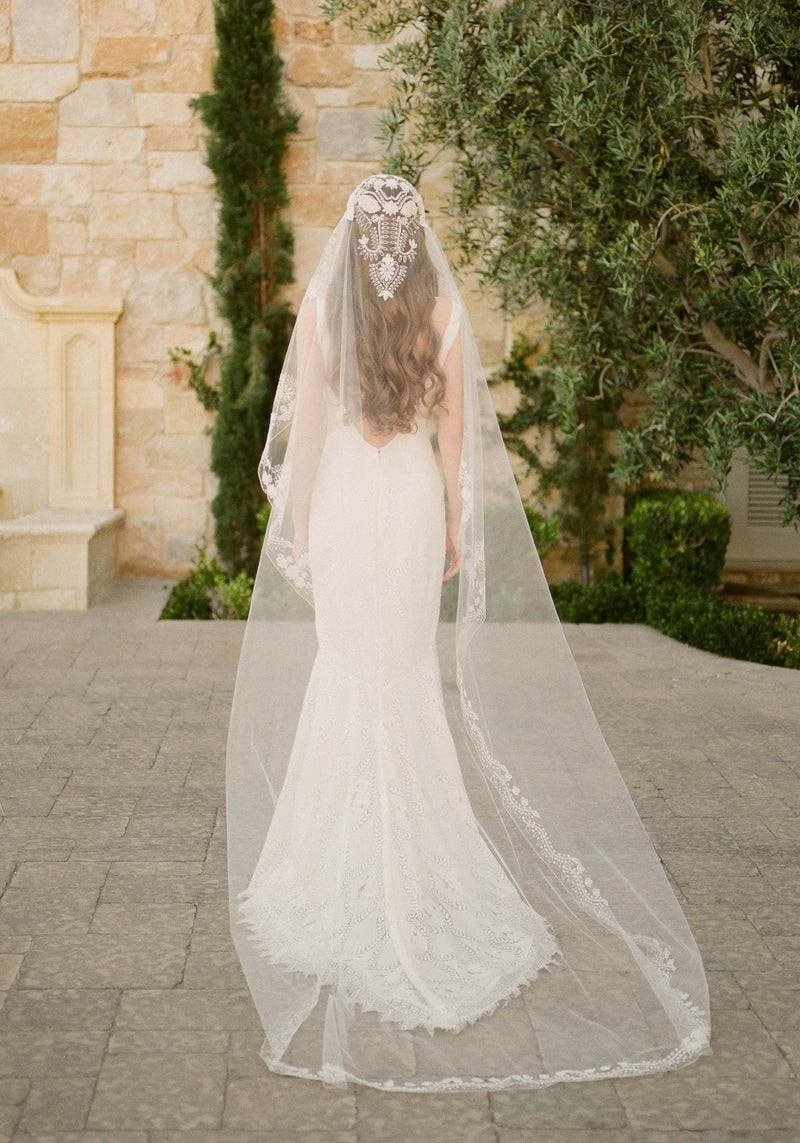 boho bridal veil