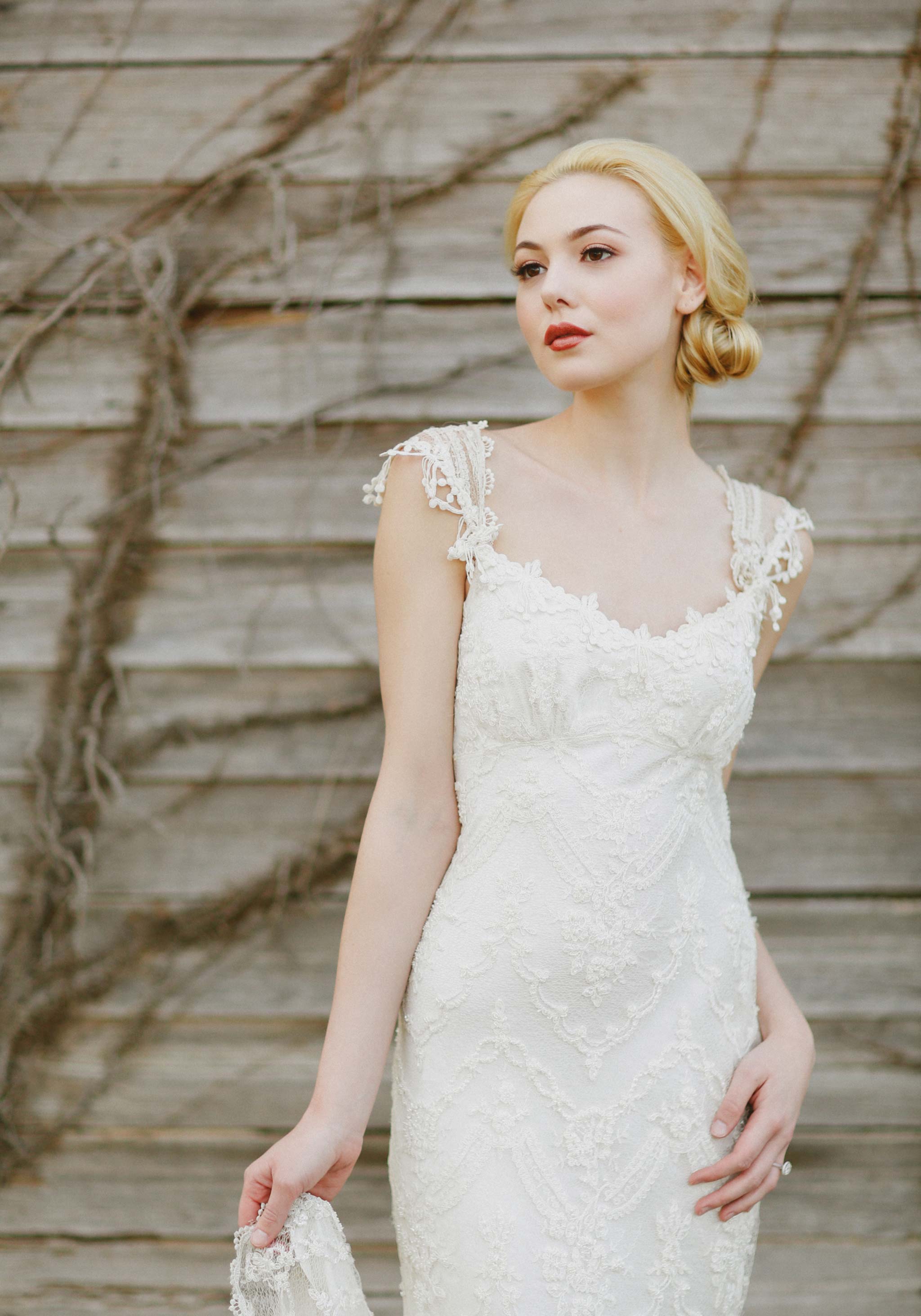 Chantilly Lace Wedding Dress by Claire Pettibone Claire Pettibone