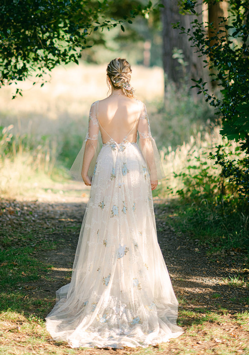 Chrysalis Whimsical Wedding Gown by Claire Pettibone