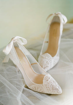 wedding shoes with butterflies