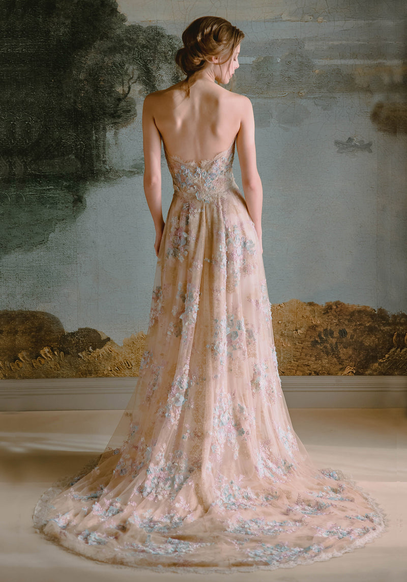 Ophelia Colored Bridal Gown | Champagne Colored Wedding Gown