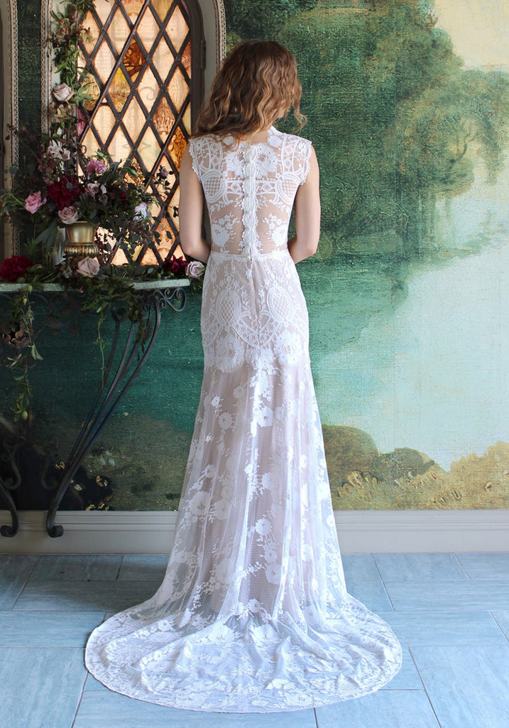 Cheyenne Lace Bridal Gown Romantique ClairePettibone