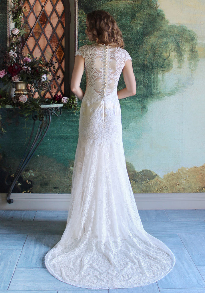 Dixie Lace Bridal Gown Romantique ClairePettibone