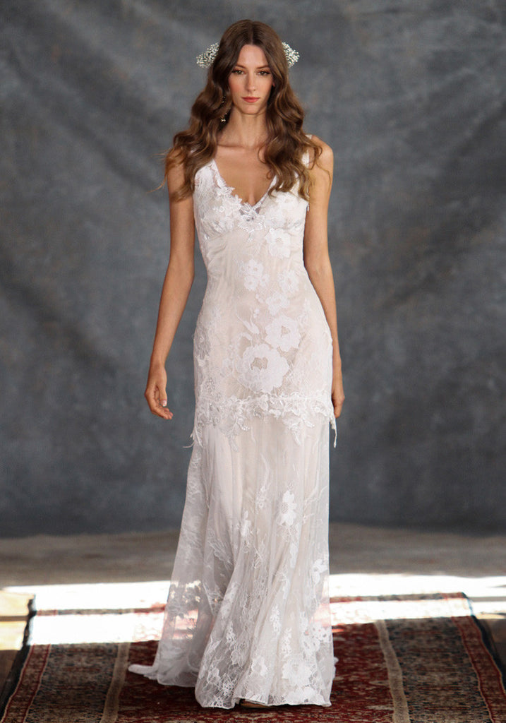 Gardenia Lace Bridal Gown Romantique Claire Pettibone