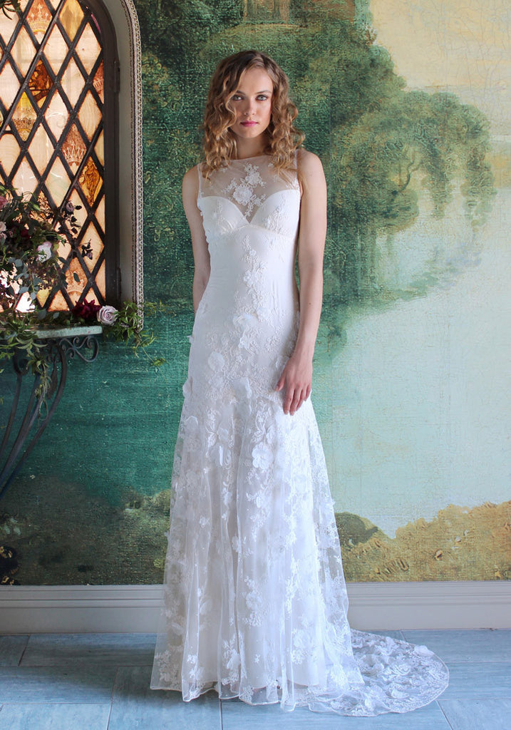 Magnolia Lace Bridal Gown Romantique Claire Pettibone