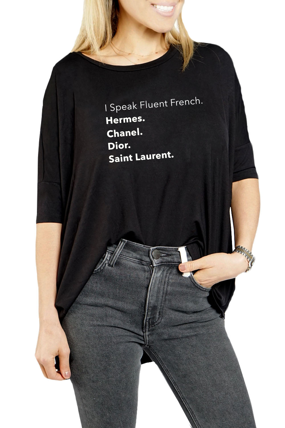 i speak fluent french hermes chanel shirt