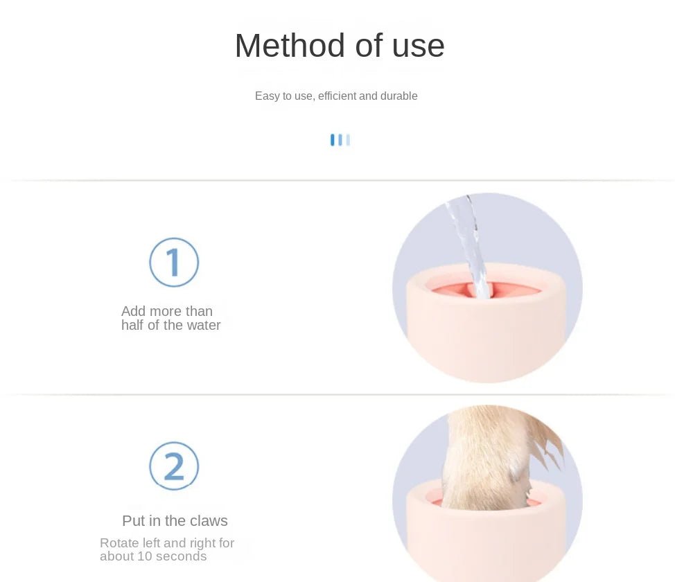 Soft Silicone Paw Cleaner for Pet - Portable and Gentle - PetClean - Meterpet