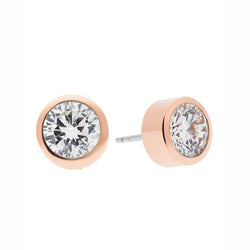 mk earrings rose gold