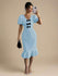 Sweet Serenity Bow-Tie Puff Sleeve Dress
