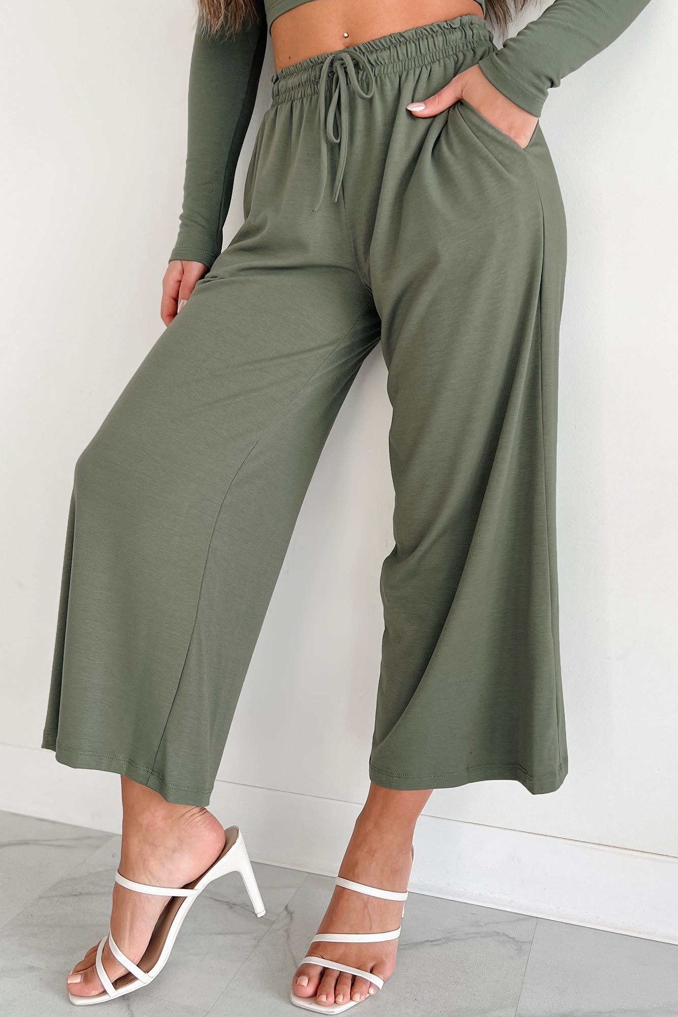 Days Of Gratitude Wide Leg Pants (Red)