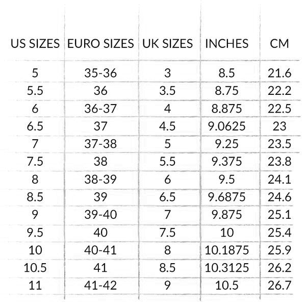 Size Chart - NanaMacs