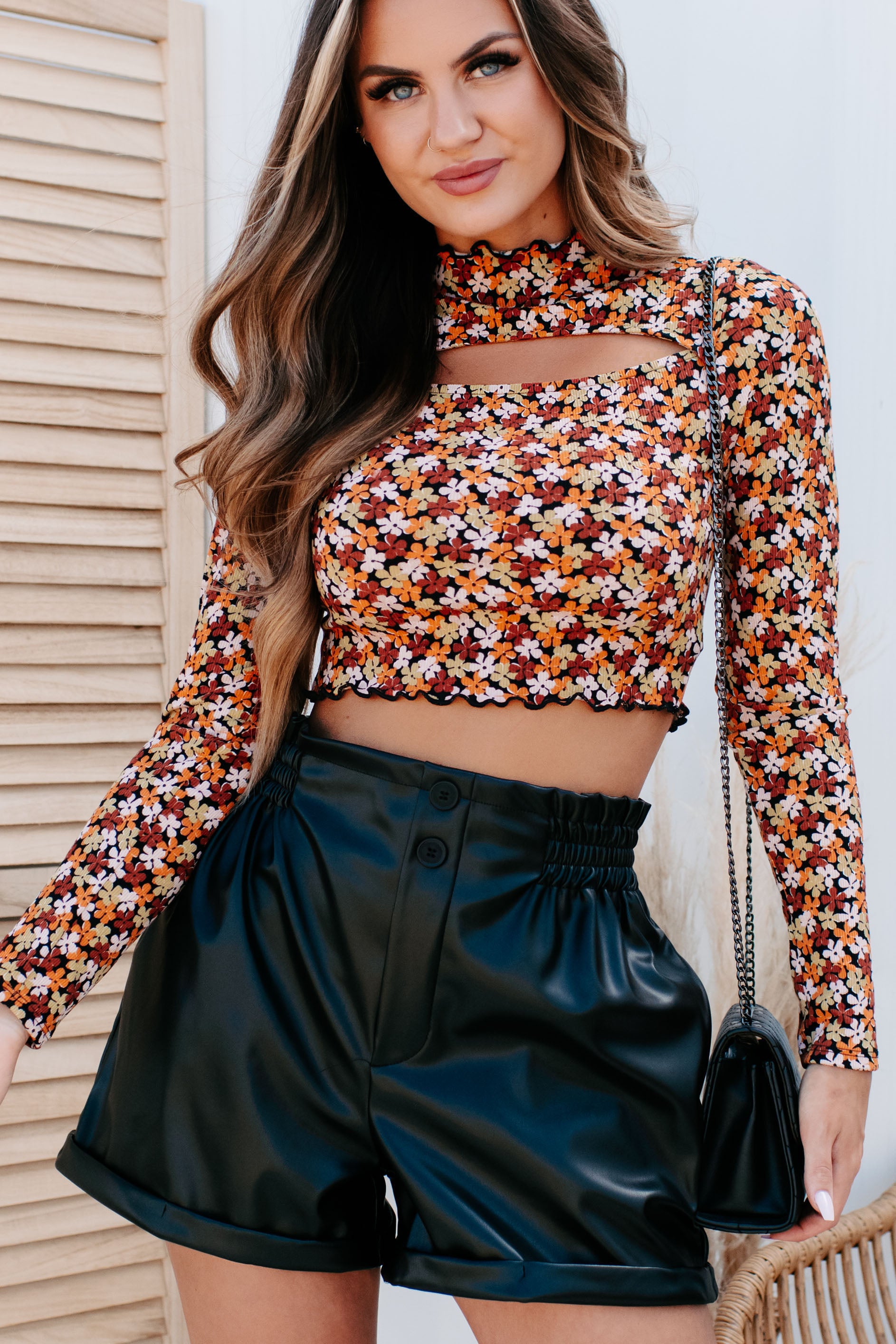 Hands Off Double-Layered Mesh Crop Top (Black) · NanaMacs