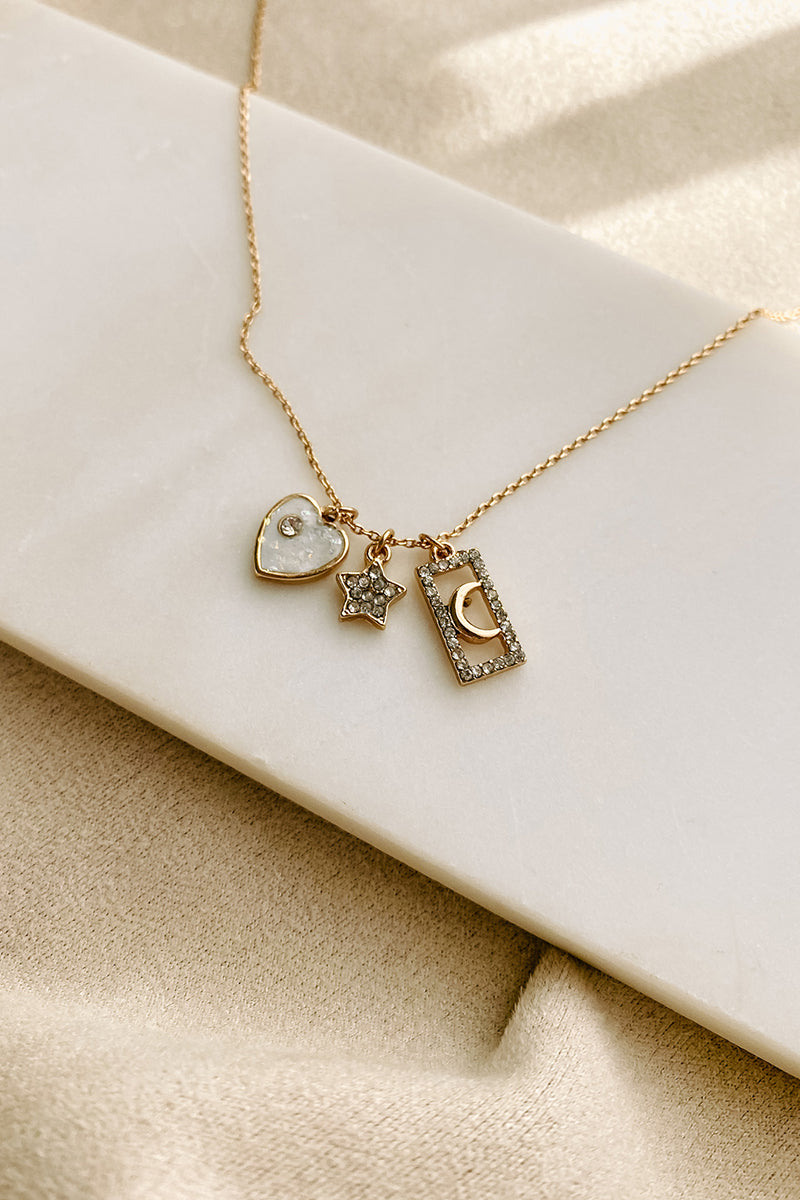 Highlight The Good Charm Necklace (Gold)