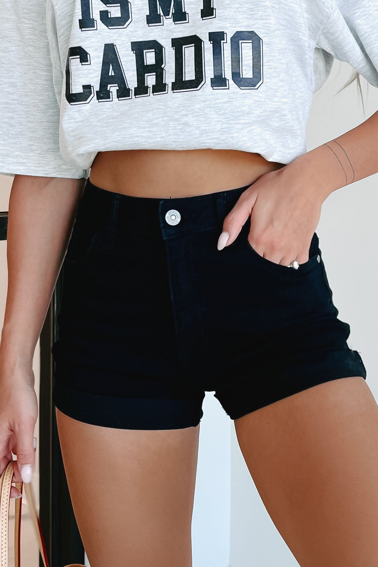 Not So Common High-Low Distressed Denim Shorts (Medium) · NanaMacs