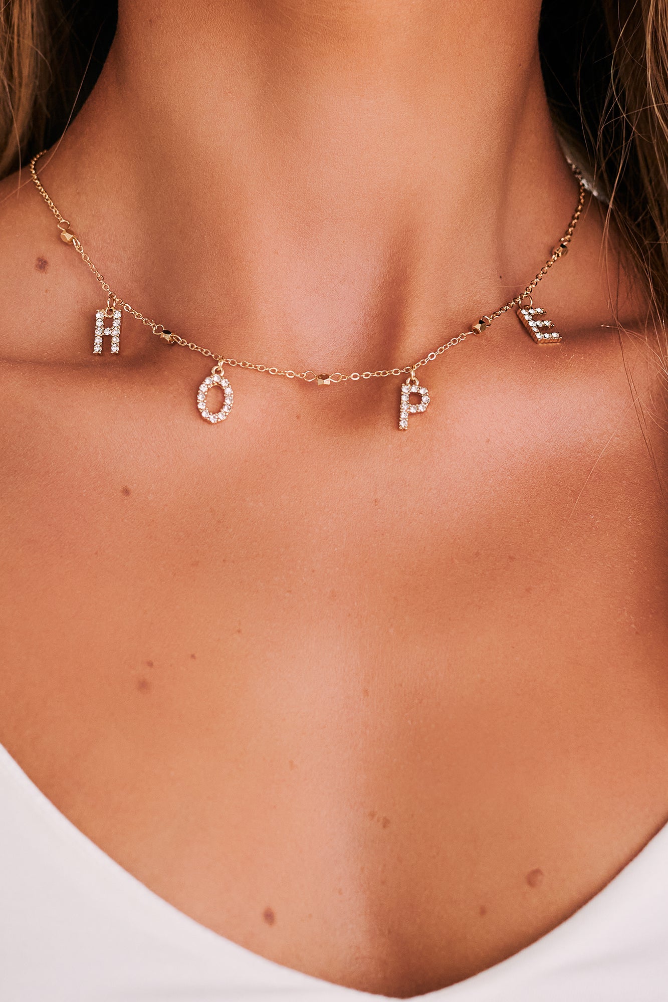 hope charm necklace