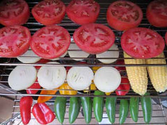 Smoked Vegetable Salsa in Smokehouse Smoker