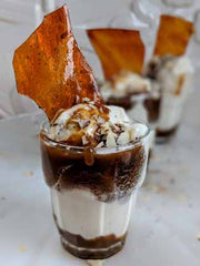 Smoked Ice Cream with Smoked Brittle