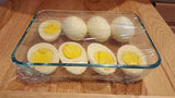 Making smoked deviled eggs
