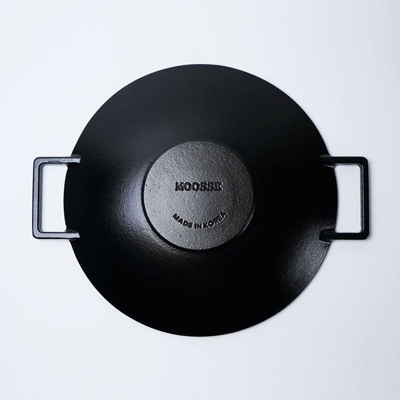 Moosse Premium Korean q Grill Pan Chosun Griddle Enameled Cast Iron Grill For Induction Cooktop Stove Oven No Seasoning Required Crazy Korean Cooking