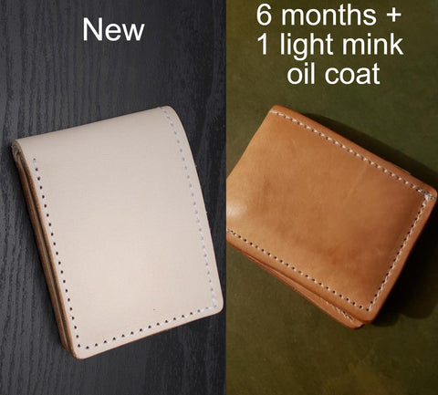 The beautiful patina of full grain natural vegetable tanned leather –  Thirteen50 Leather