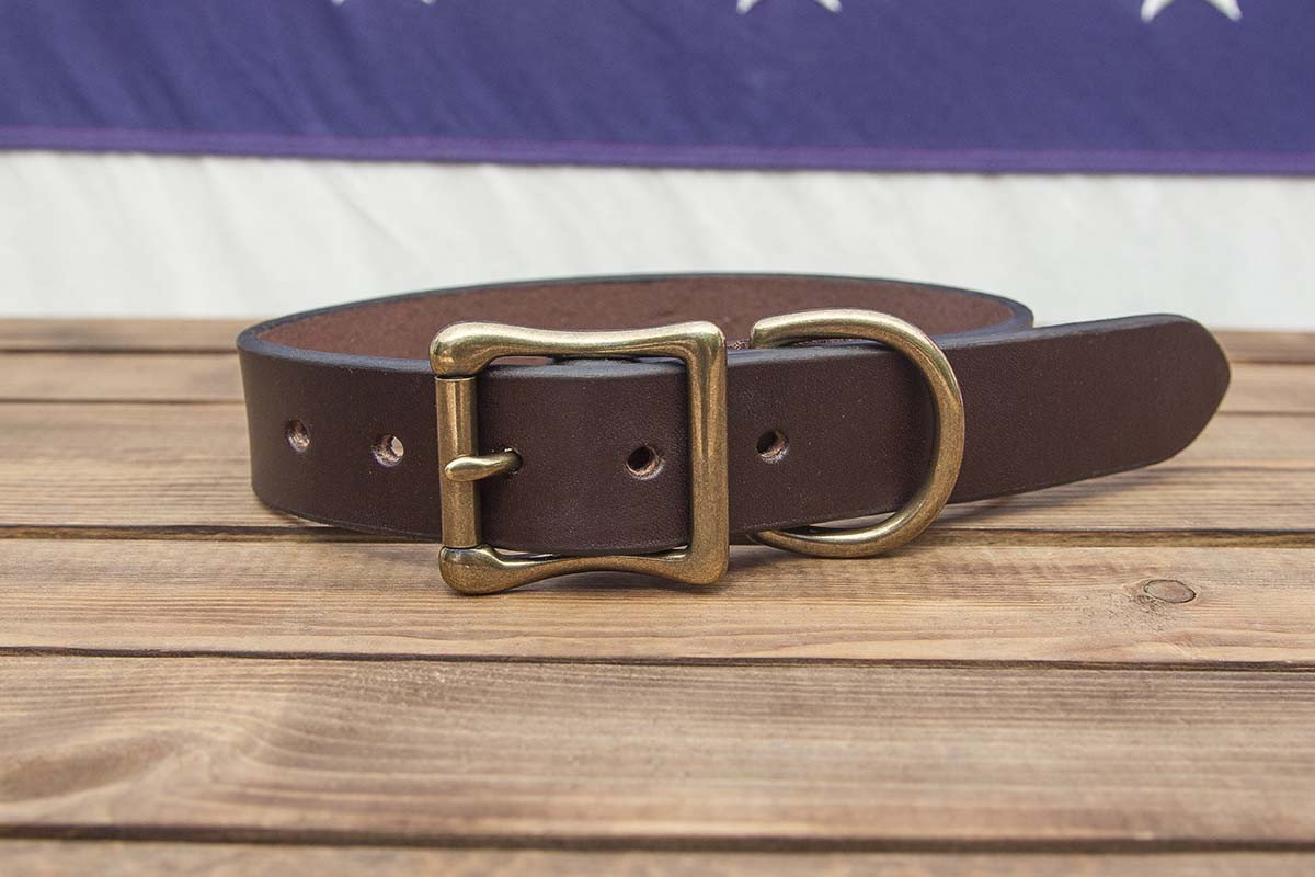 Big Hoss Leather Dog Collar 1.25