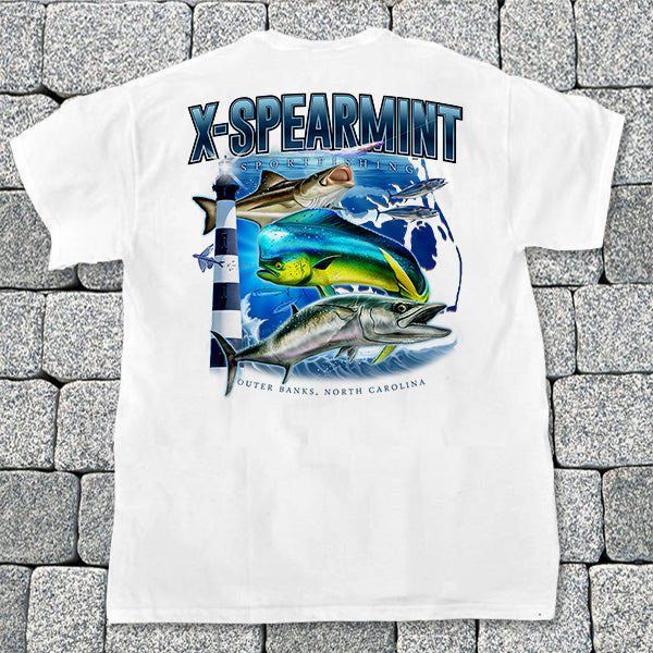 Red Tuna Shirt Company | X-Spearmint from Outer Banks, NC - Pocket Tee