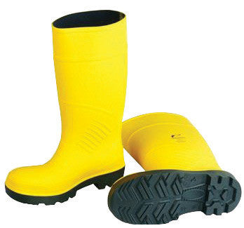 yellow steel toe boots