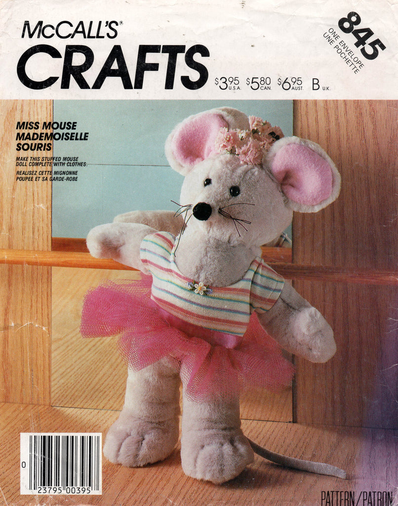 vintage stuffed mouse