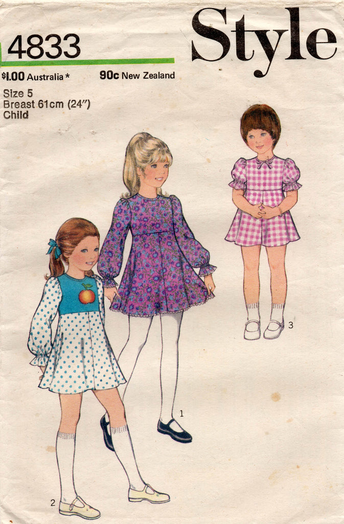 1970s fashion for little girls